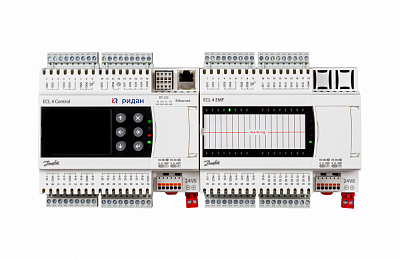 087H374982R Контроллер ECL4 Control 361R PLUS с модулем расширения и платой Ethernet, 24В AC/DC, Ридан