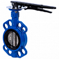 Затвор дисковый Ridval тип RVB 01 DN080 PN16,корпус чугун, диск чугун, EPDM СИНИЙ